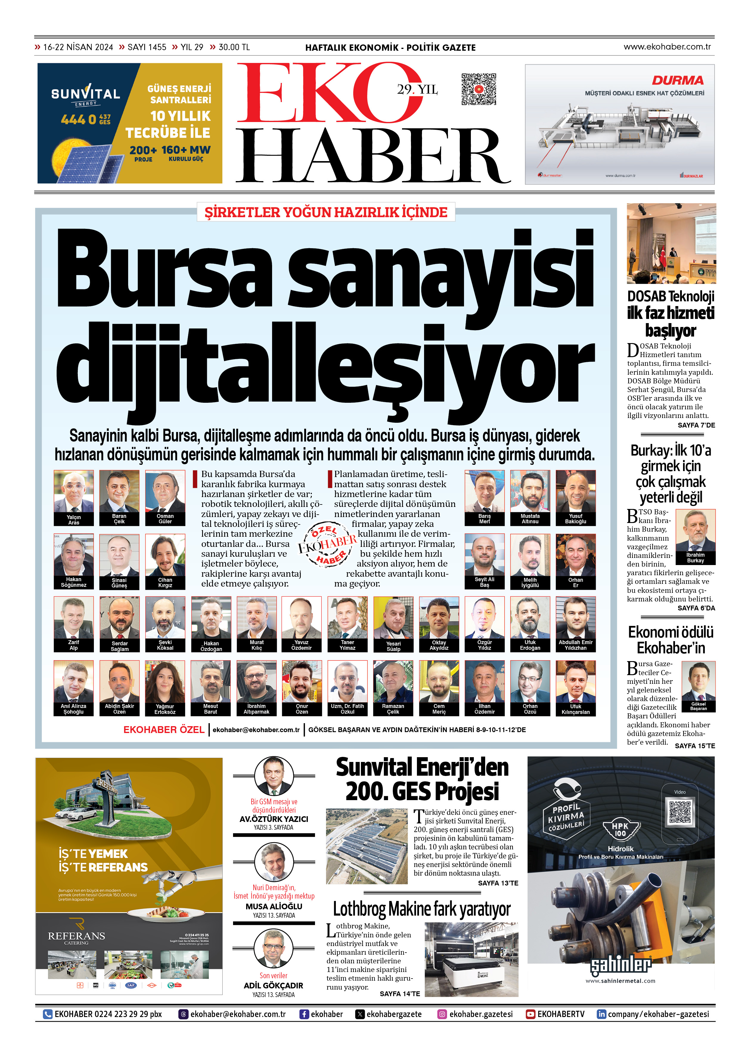 Eko Haber Bursa Sanayisi Dijitalleşiyor Haberi